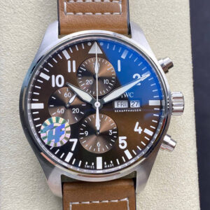 Replica IWC Pilot Chronograph Edition Le Petit Prince IW377713 ZF Factory Chocolate Dial watch