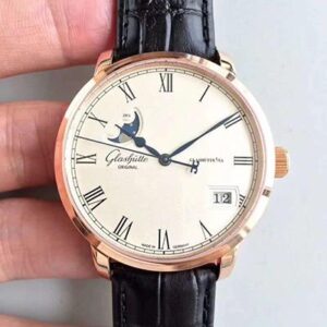 Replica Glashutte Senator Panorama Date Moon Phase 100-04-32-15-04 GF Factory White Dial watch