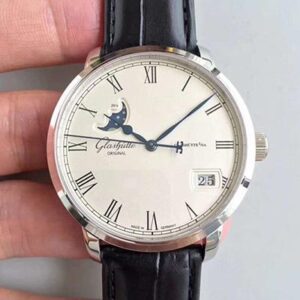 Replica Glashutte Senator Panorama Date Moon Phase 100-04-32-12-04 GF Factory White Dial watch