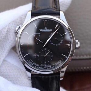 Replica Jaeger-LeCoultre Master Geographic 1428421 TW Factory Black Dial watch