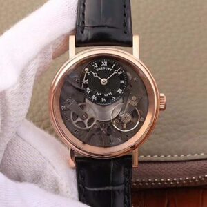 Replica Breguet Tradition 7027 7027BR/R9/9V6 Rose Gold Grey Dial watch