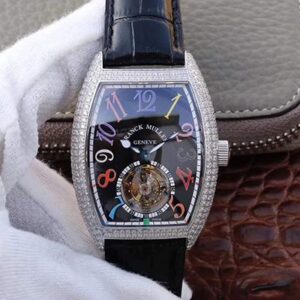 Replica Franck Muller Crazy Color Dreams Tourbillon 8880 Black Dial watch