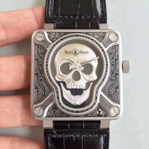 Replica Bell & Ross BR 01 Burning Skull Black Dial watch