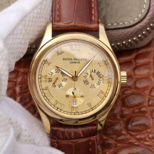 Replica Patek Philippe Annual Calendar 5035J Gold Dial watch