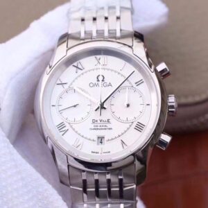 Replica Omega De Ville Co-Axial Chronograph 42MM 431.10.42.51.02.001 OM Factory White Dial watch