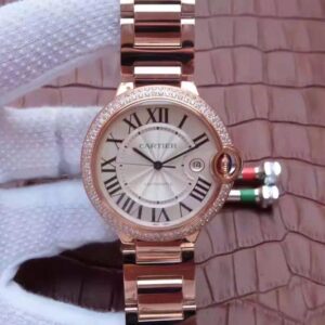 Replica Ballon Bleu De Cartier 42MM V6 Factory White Dial watch