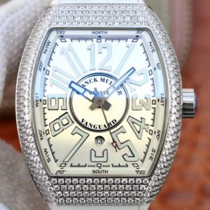 Replica Franck Muller Vanguard V45.SC.DT.D.NBR.CD.5N.NR Silver Dial watch