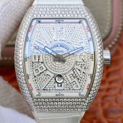 Replica Franck Muller Vanguard V45.SC.DT.D.NBR.CD.5N.NR Diamond Dial watch