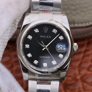 Replica Rolex Datejust 116200 36mm DJ Factory Black Dial watch