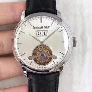 Replica Audemars Piguet Audemars Tourbillon Grande Date 26559 White Dial watch
