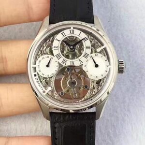 Replica Zenith EP Calender Skeleton Tourbillon SS/LE White and Skeleton Dial watch
