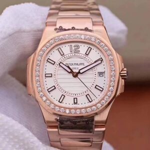 Replica Patek Philippe Nautilus Ladies 7010/1R-011 Silver Dial watch
