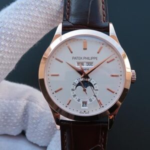 Replica Patek Philippe Complications Annual Calendar 5396G KM Factory Rose Gold White Dial watch