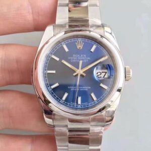 Replica Rolex Datejust 116200 36MM AR Factory Blue Dial watch