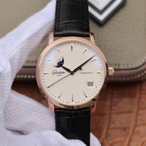 Replica Glashutte Original Senator 1-36-04-04-02-01 Moonphase Rose Gold White Dial watch
