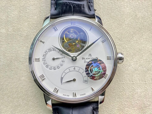 Replica Blancpain Villeret Tourbillon 8 Jours 6025-1542-55b JB Factory White Dial watch