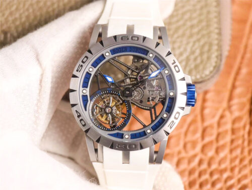Replica Roger Dubuis Excalibur Spider RDDBEX0622 JB Factory Bule watch