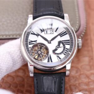 Replica Roger Dubuis Hommage Flying Tourbillon RDDBHO0568 JB Factory White Dial watch