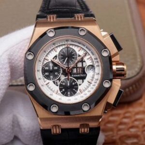 Replica JF Factory Audemars Piguet Royal Oak Offshore 26078RO.OO.D002CR.01 White Hollow Dial watch