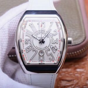 Replica Franck Muller Vanguard V 45 SC DT 5N BC ZF Factory White Dial watch