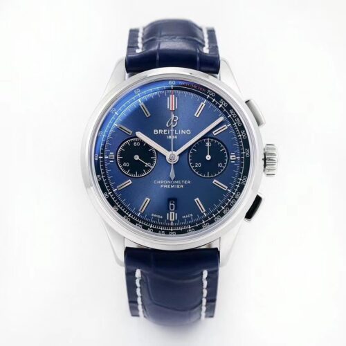 Replica Breitling Premier B01 Chronograph AB0118221C1A1 GF Factory V2 Blue Dial watch