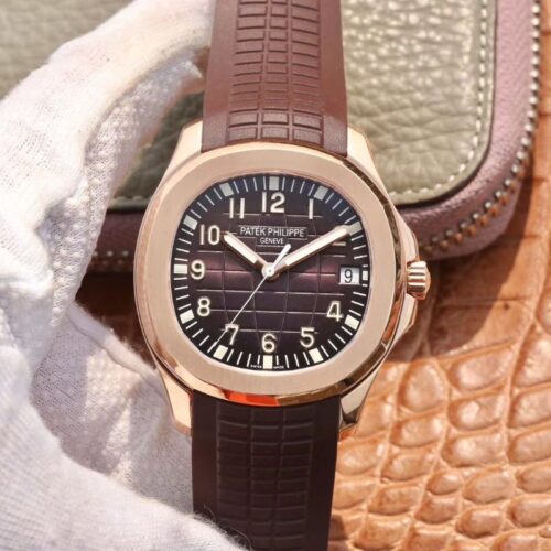 Replica Patek Philippe Aquanaut 5167R-001 ZF Factory Dark Brown Dial watch