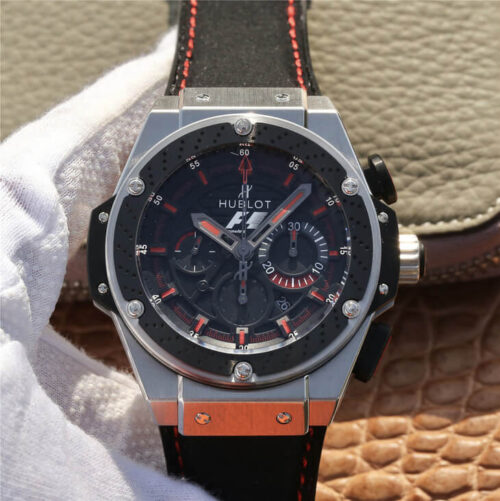 Replica Hublot King Power 703.ZM.1123.NR.FMO10 V6 Factory Black Dial watch