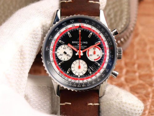 Replica Breitling Navitimer 1 B01 AB01211B1B1X1 V9 Factory Black Dial watch