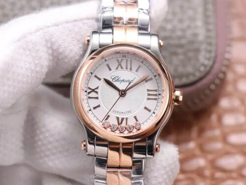 Replica Chopard Happy Diamonds 278573-6014 YF Factory Rose Gold watch