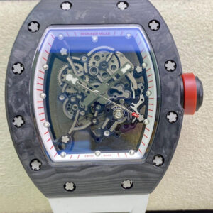 Replica Richard Mille RM055 KV Factory V2 White Rubber Strap watch
