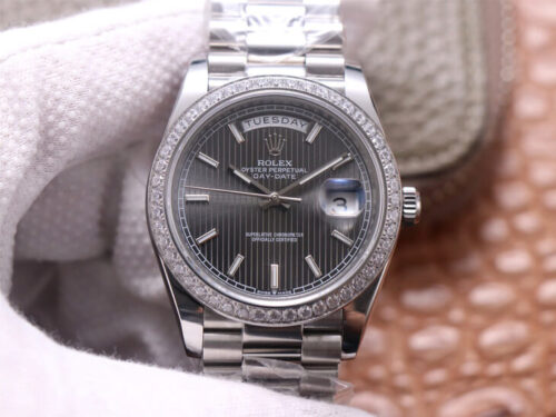 Replica Rolex Day Date M228349RBR-0008 EW Factory Grey Dial watch