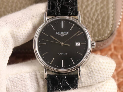 Replica Longines Presence L4.921.4.52.2 KY Factory Black Dial watch