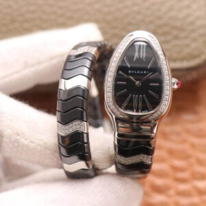 Replica Bvlgari Serpenti 102129 BV Factory Stainless Steel Diamond watch
