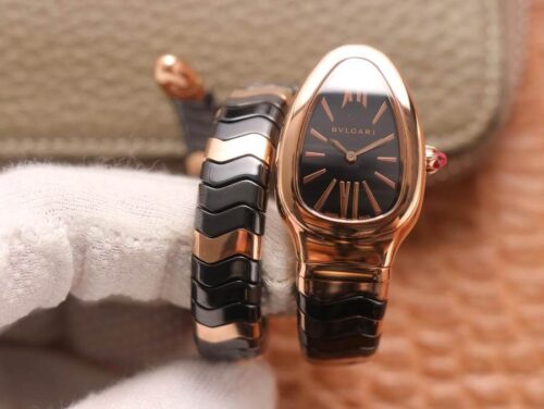 Replica Bvlgari Serpenti BV Factory Rose Gold watch
