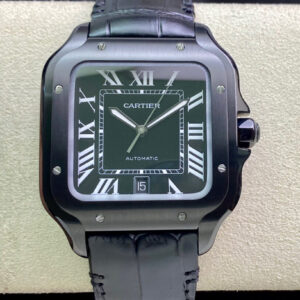 Replica Cartier Santos WSSA0039 GF Factory Rubber Strap Watch