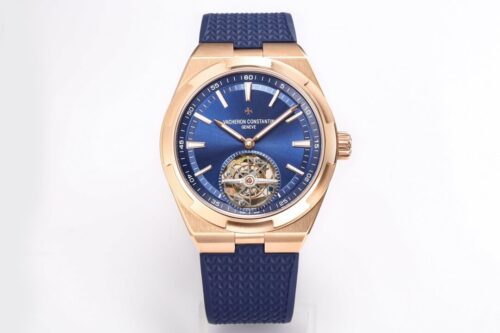 Replica Vacheron Constantin Overseas Tourbillon 6000V/110R-B733 BBR Factory Stainless Steel Case Watch