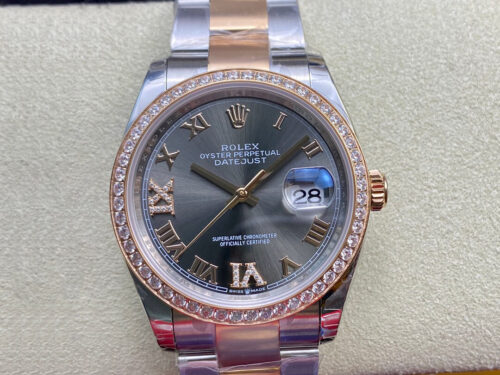 Replica Rolex Datejust M126281RBR-0012 EW Factory Stainless Steel Strap Watch