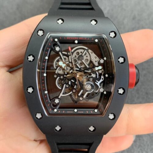 Replica Richard Mille RM055 KV Factory Carbon Fiber Case watch