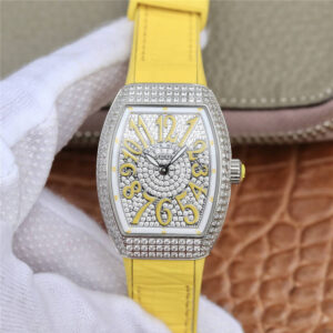 Replica Franck Muller Vanguard Ladies ABF Factory Silicone Cowhide Strap Watch