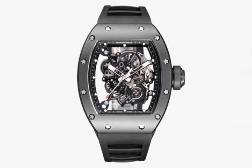 Replica Richard Mille RM-055 BBR Factory Black Rubber Strap Watch