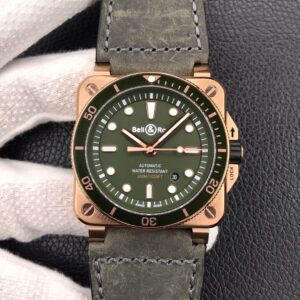 Replica Bell & Ross BR0392-D-G-BR/SCA Stainless Steel Bezel Watch