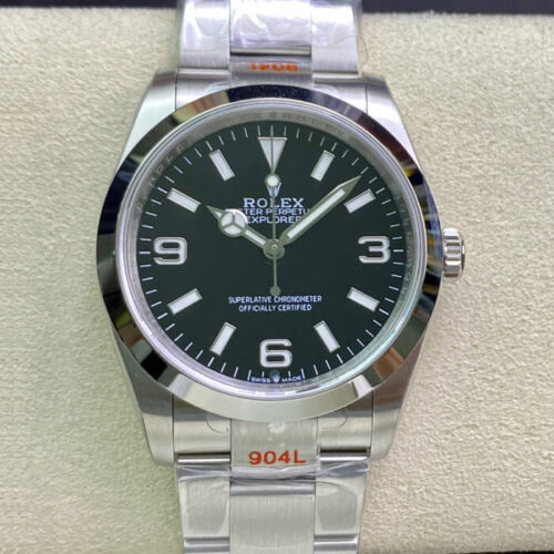 Replica Rolex Explorer M124270-0001 36MM EW Factory Stainless Steel Strap Watch