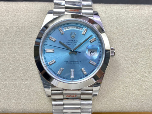 Replica Rolex Day Date 228206 EW Factory Stainless Steel Strap Watch