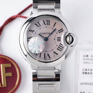 Replica Ballon Bleu De Cartier 28MM AF Factory Stainless Steel Strap Watch