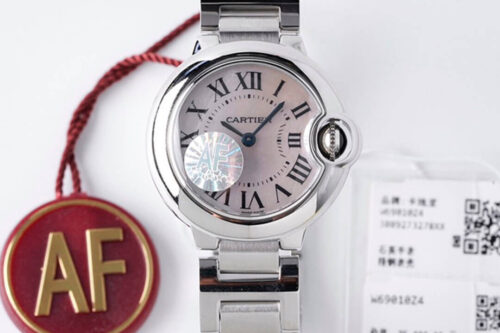 Replica Ballon Bleu De Cartier 28MM AF Factory Stainless Steel Strap Watch