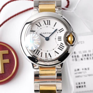 Replica Ballon Bleu De Cartier 28MM W69007Z3 AF Factory White Dial Watch