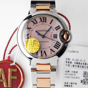 Replica Ballon Bleu De Cartier 33MM W6920070 AF Factory Stainless Steel Watch