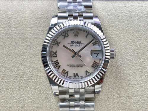 Replica Rolex Datejust 178384 31MM EW Factory Gray Dial Watch