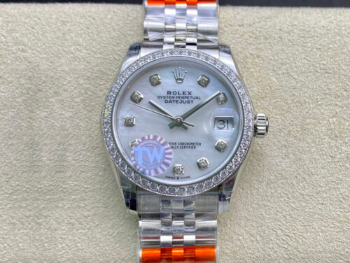 Replica Rolex Datejust M278384RBR-0008 TW Factory Stainless Steel Strap Watch