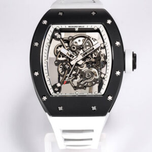 Replica Richard Mille RM-055 BBR Factory White Rubber Strap Watch
